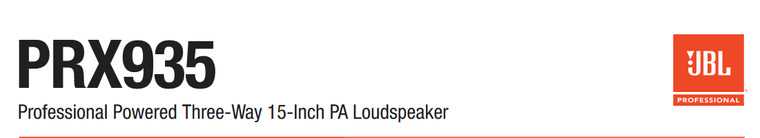 JBL PRX935 ������ � ���������